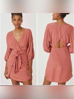 Anthropologie Tie-Waist Wrap  Dress